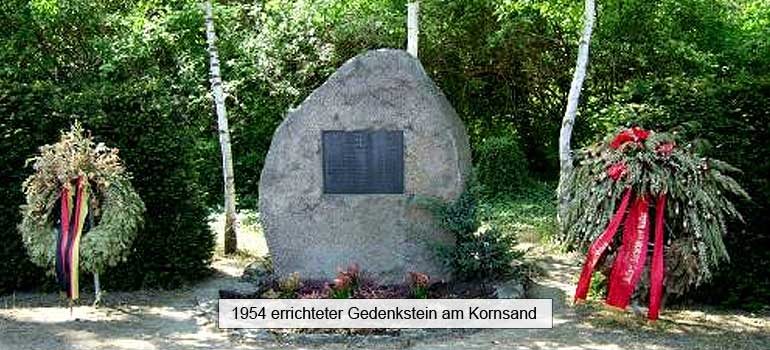 Gedenkstein am Kornsand